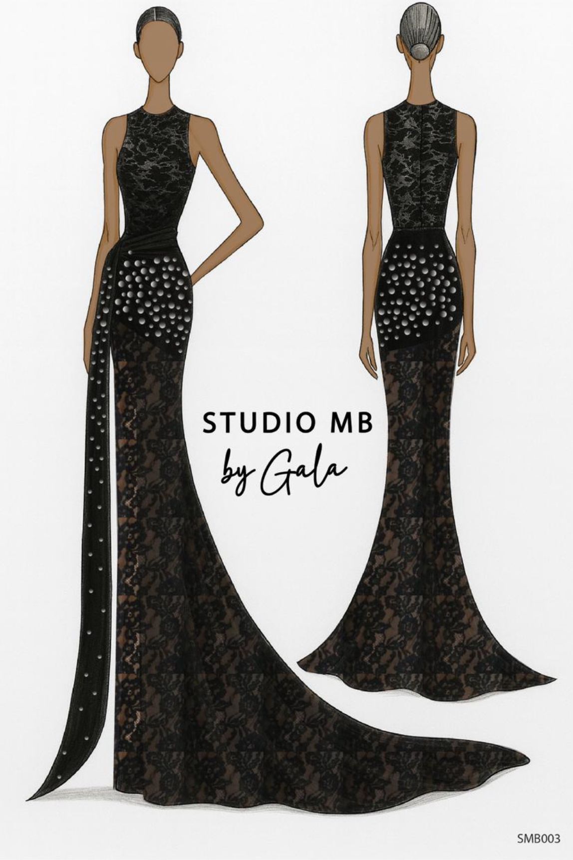 Vestido Night Lace alfombra roja by Gala