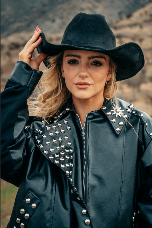 Bomber Jacket Oversize "HATERS GONNA HATE" by Cate Ceccarelli