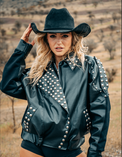 Bomber Jacket Oversize "HATERS GONNA HATE" by Cate Ceccarelli