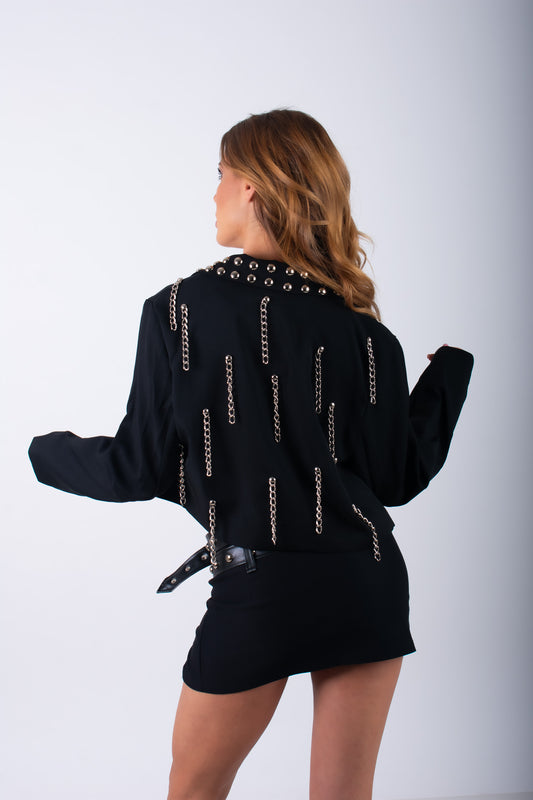 Blazer crop tachas by Gala
