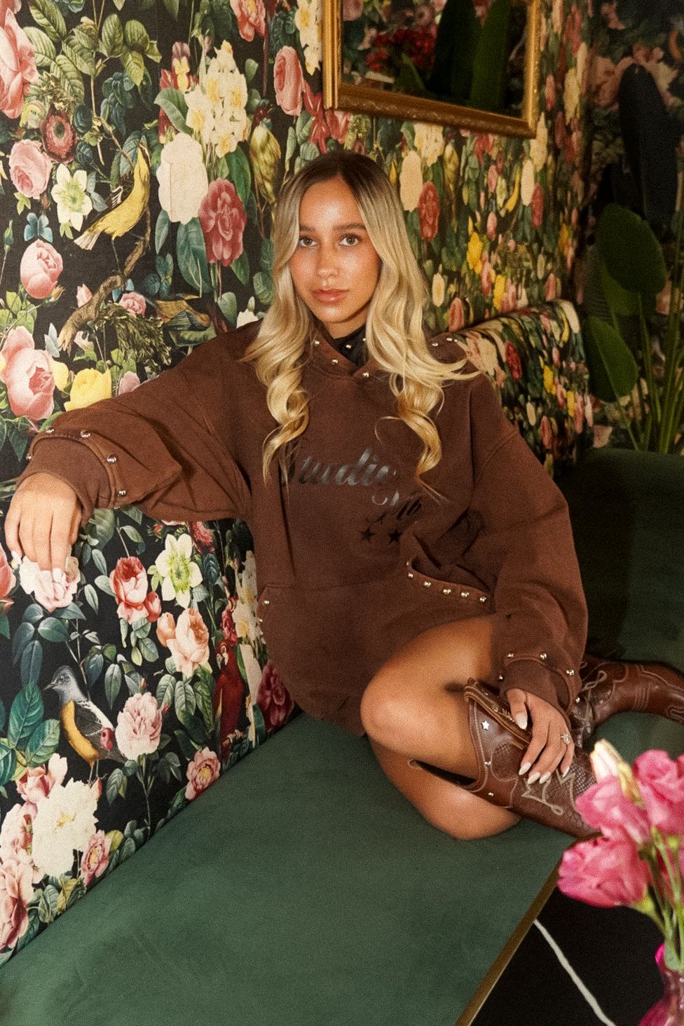 Hoodie Roma Brown