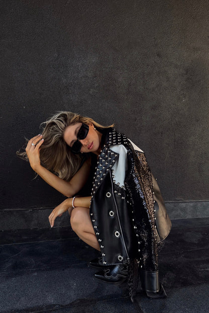 Chaqueta Biker Coachella dark