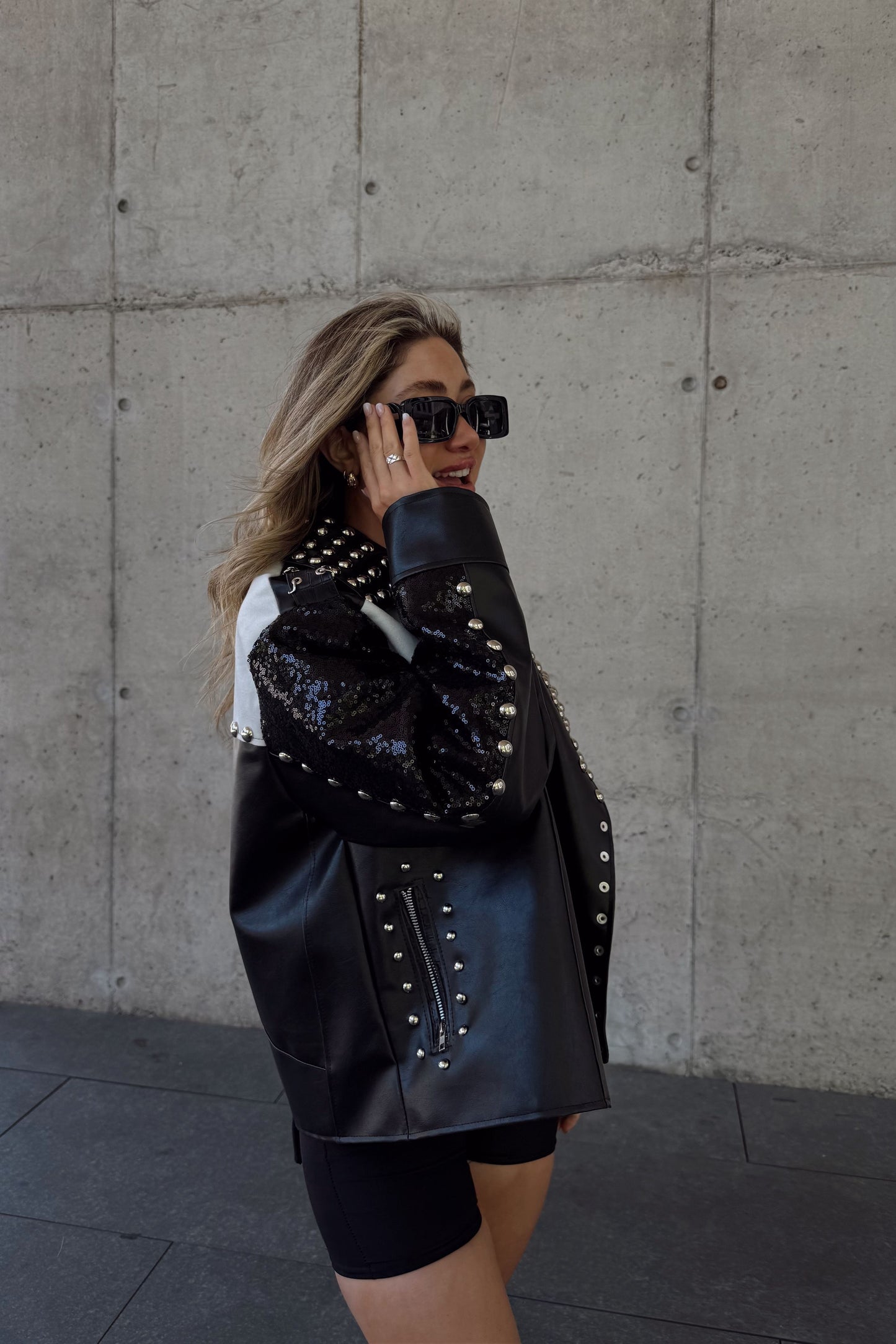 Chaqueta Biker Coachella dark