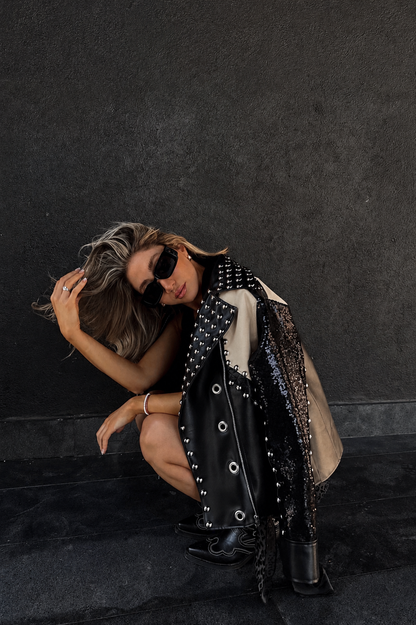 Chaqueta Biker Coachella dark
