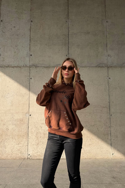 Hoodie Roma Brown