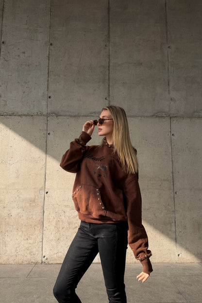 Hoodie Roma Brown