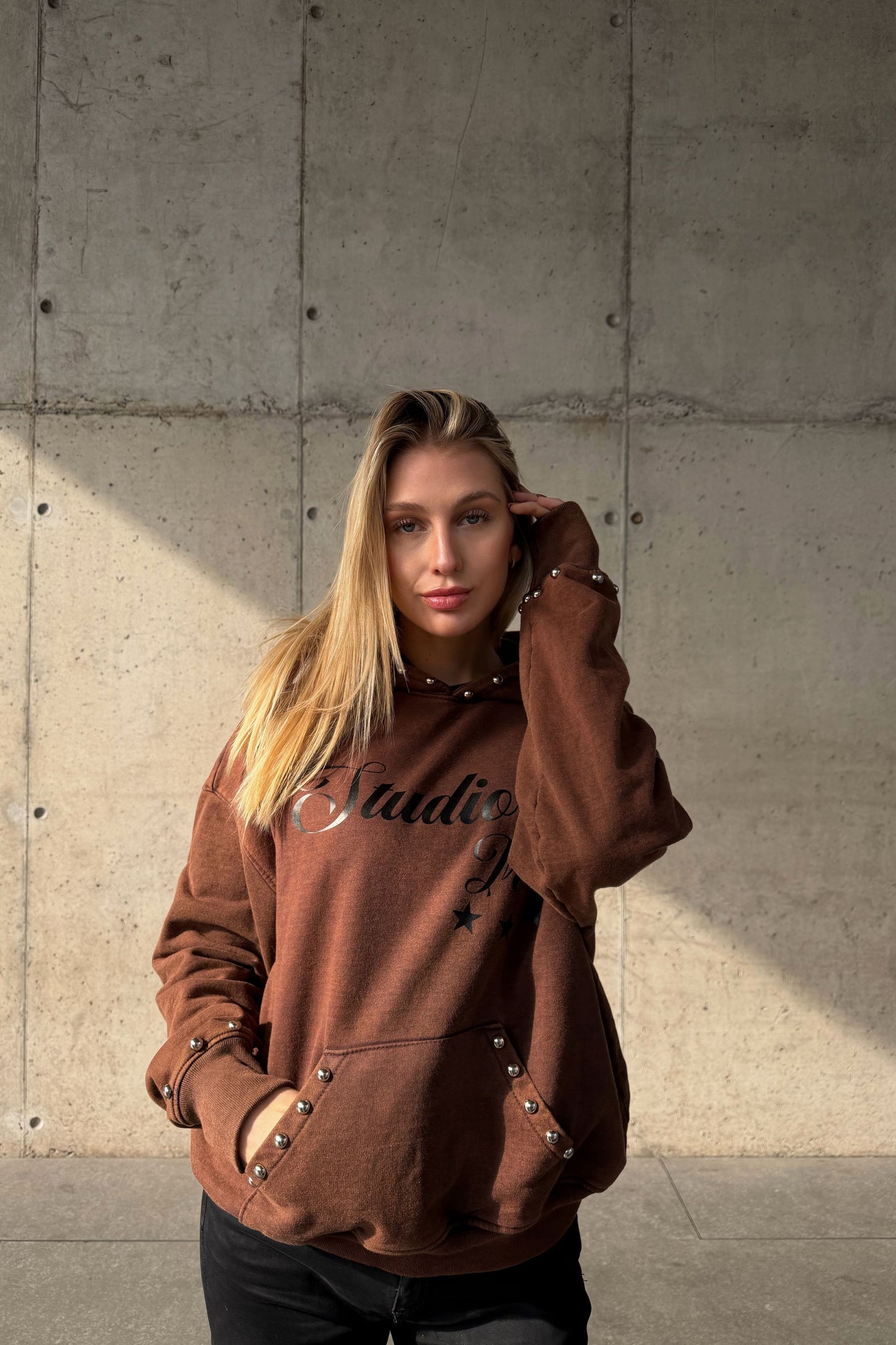 Hoodie Roma Brown