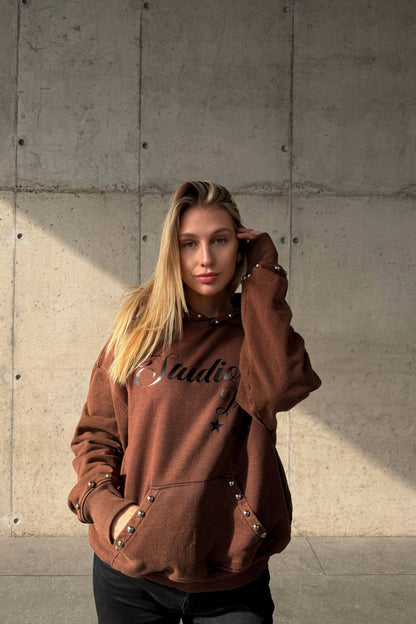 Hoodie Roma Brown