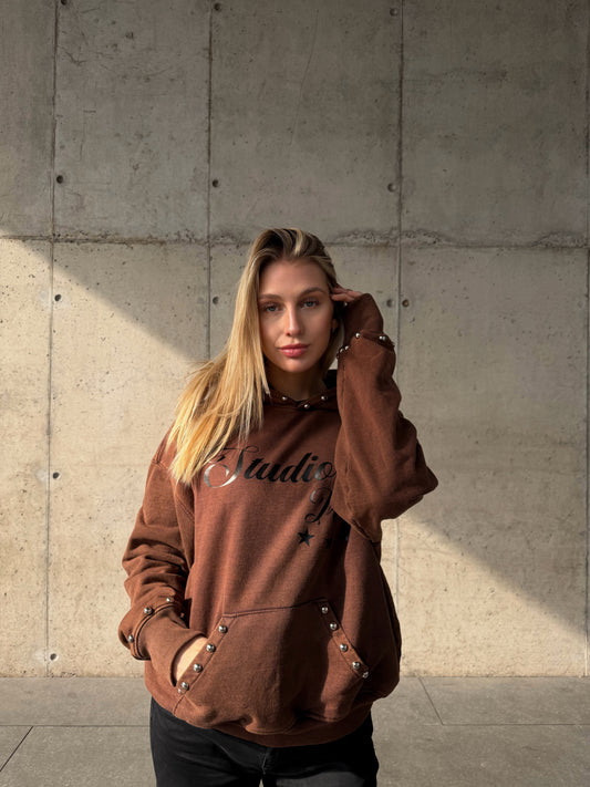 Hoodie Roma Brown