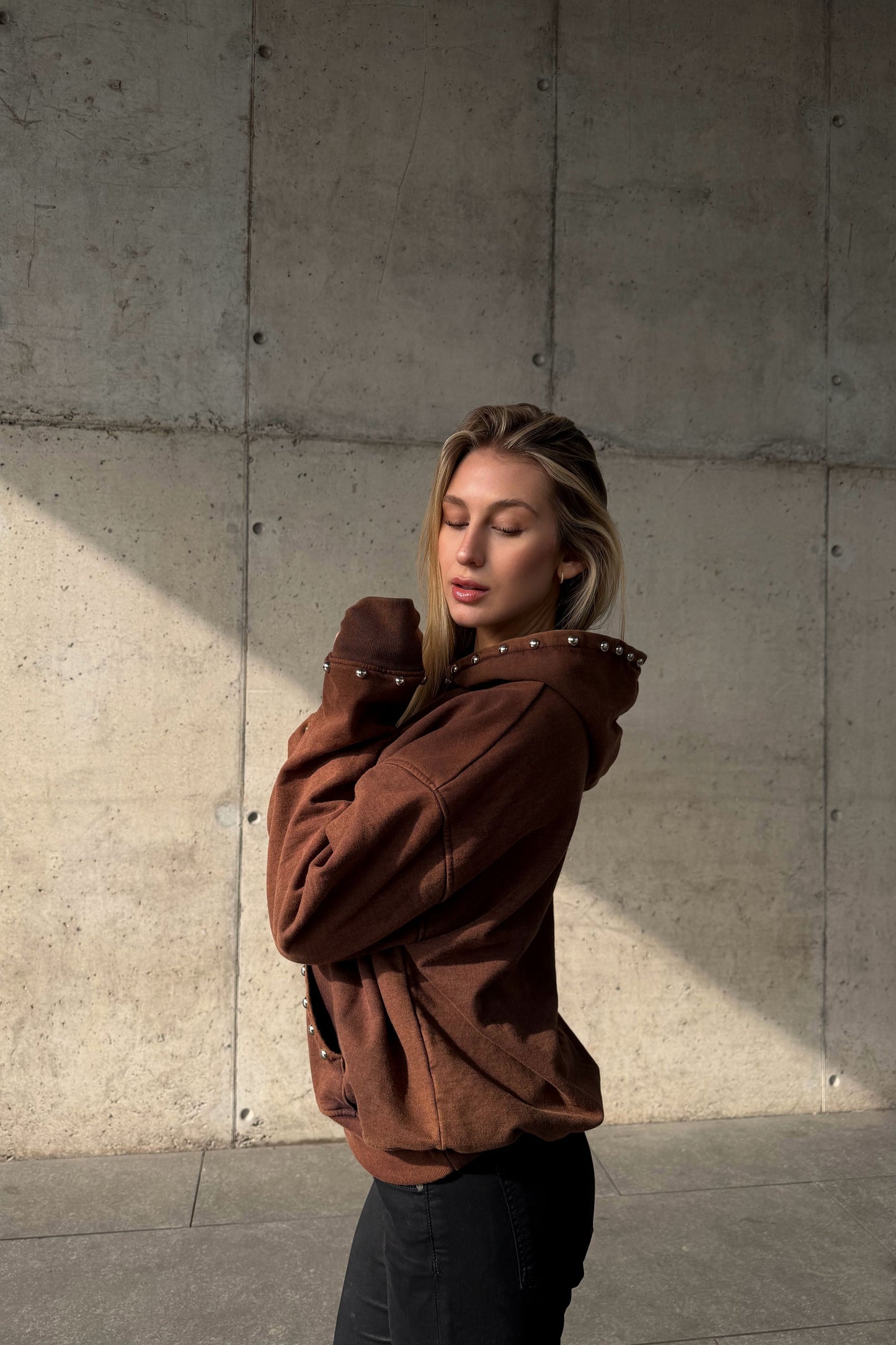 Hoodie Roma Brown