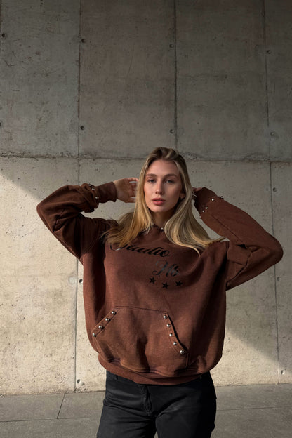 Hoodie Roma Brown