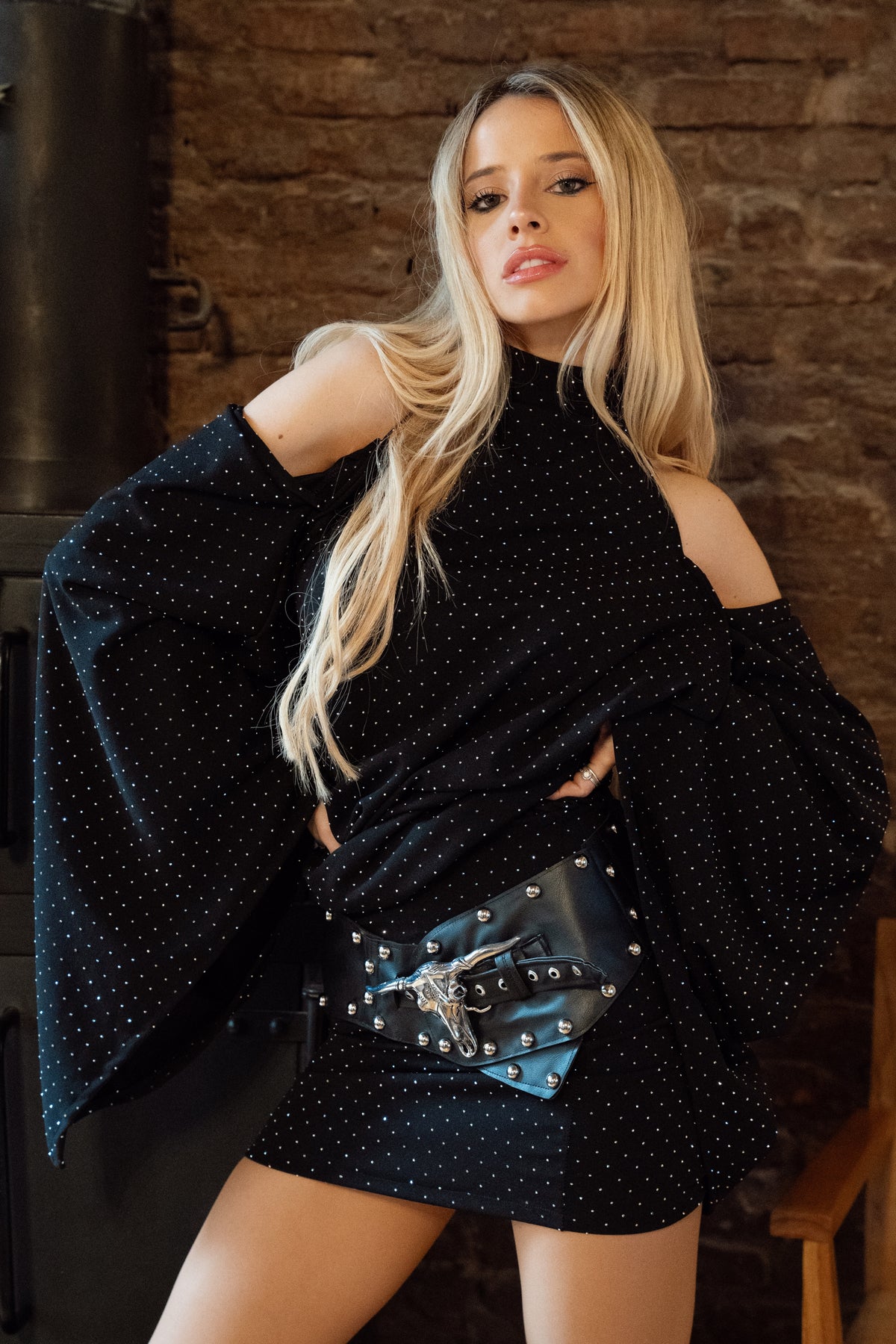 Vestido Strass Palermo (Inlcuye cinturón)