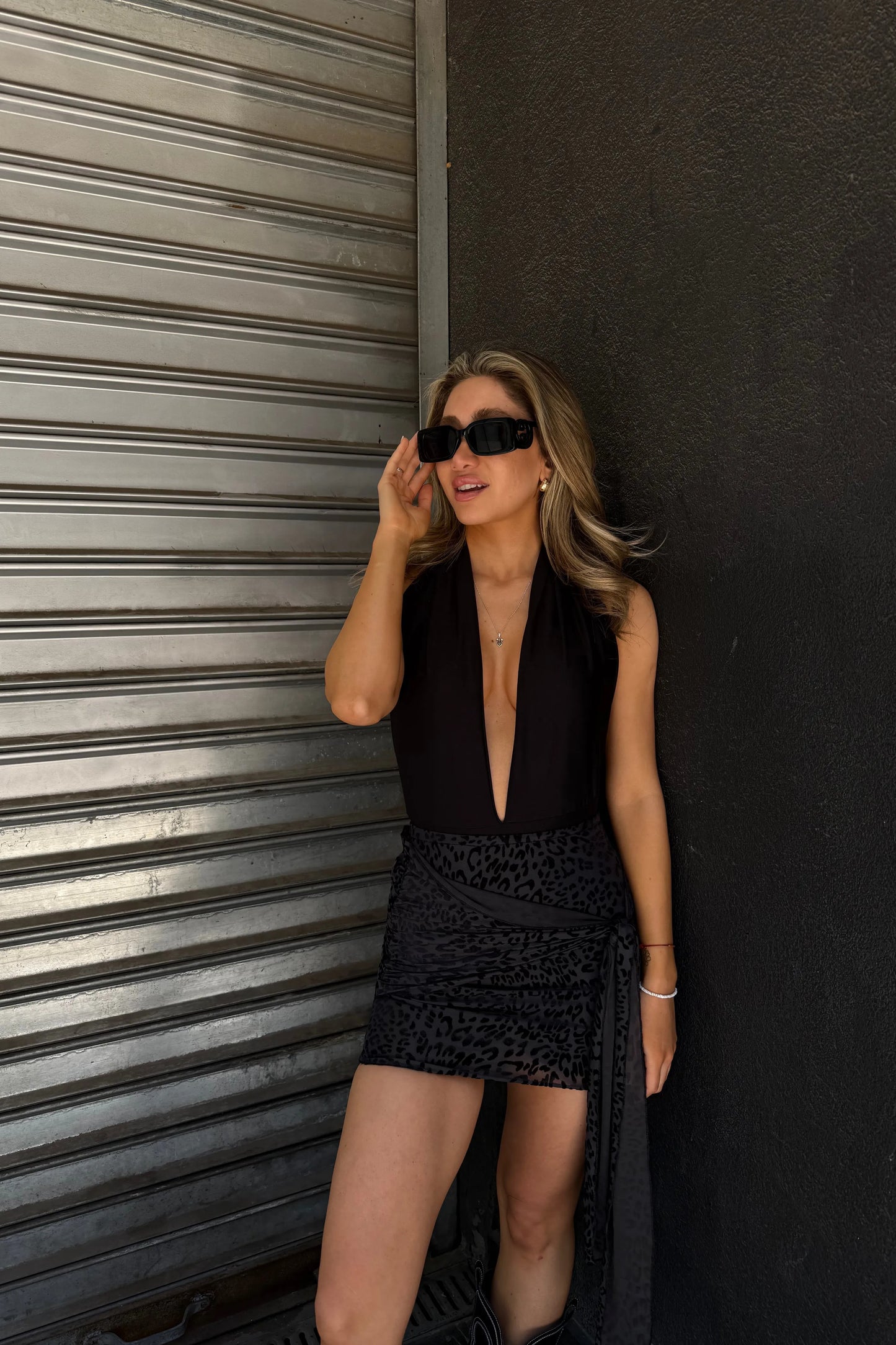 Falda pareo animal print