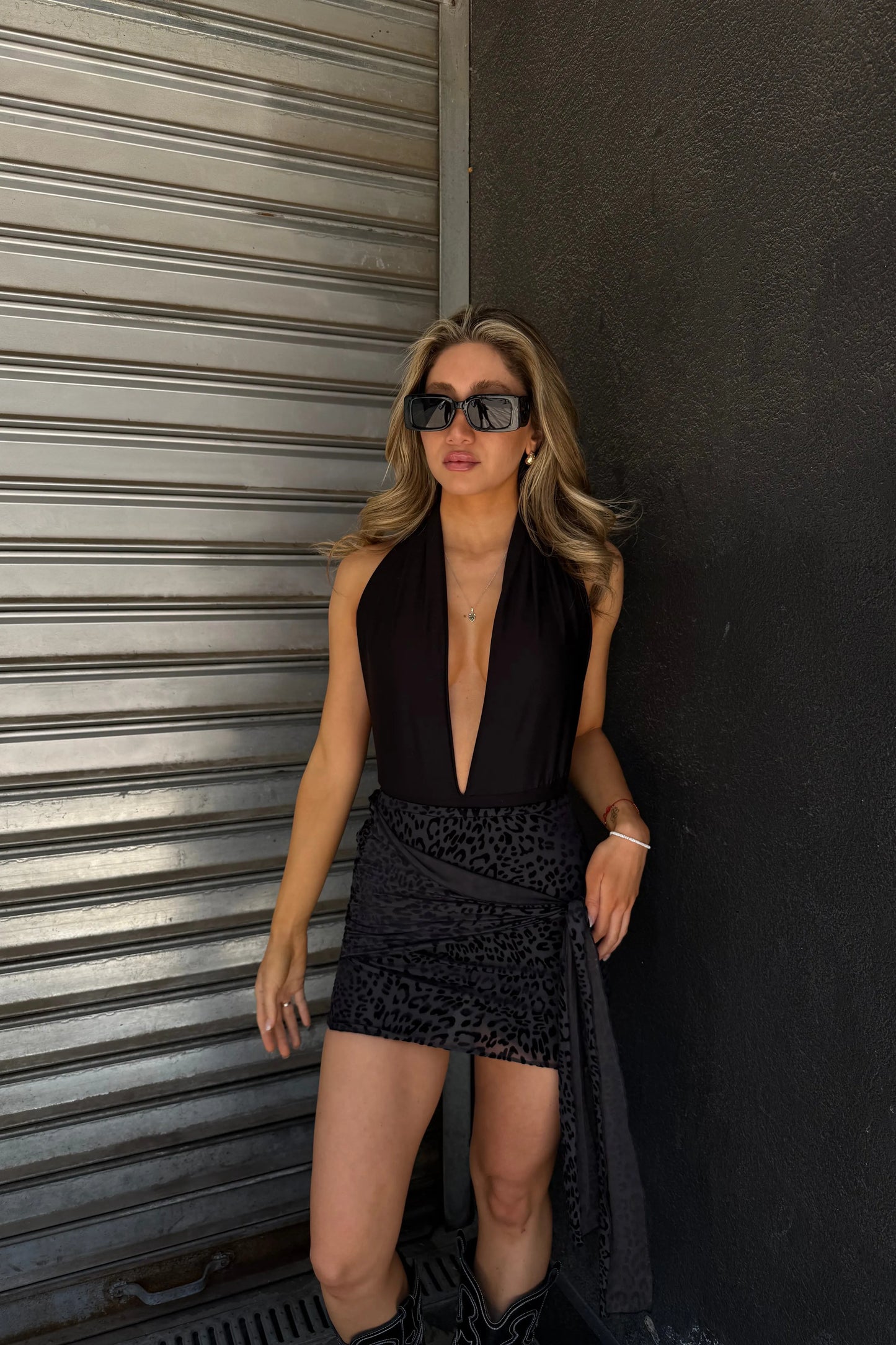 Falda pareo animal print