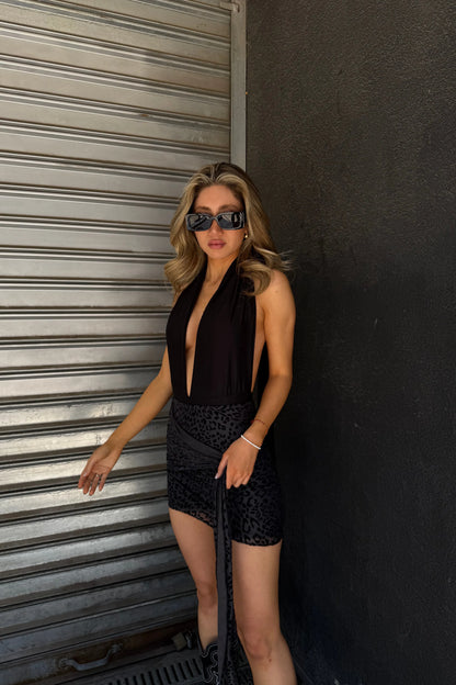 Falda pareo animal print