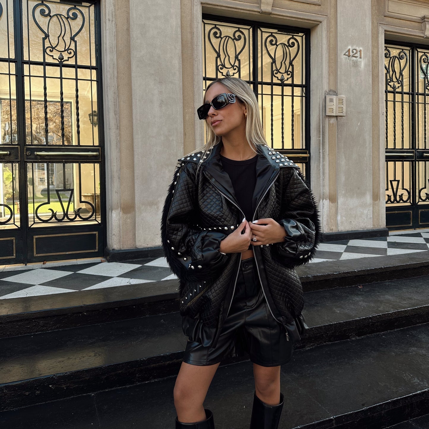 Chaqueta Piel Palermo black edition